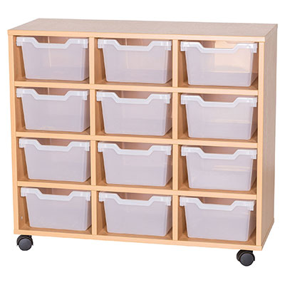 Cubby 12 Deep Tray Mobile Storage