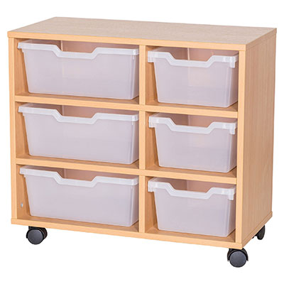 Cubby 3 Deep & 3 Wide Tray Mobile Storage