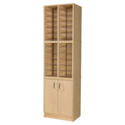 24 Compartment Pigeonhole Store + Cupboard