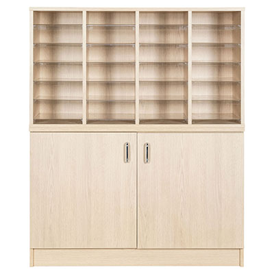24 Compartment Pigeonhole Store + Cupboard