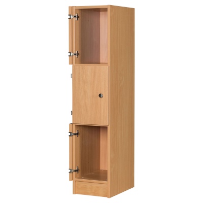 Three Door Wooden Locker (1370mm)