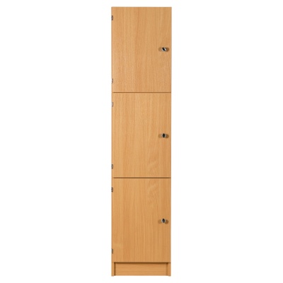 Three Door Wooden Locker (1800mm)