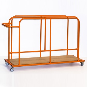 Heavy-Duty Vertical Mat Trolley