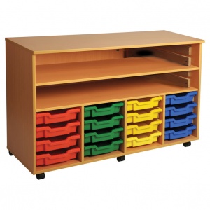 Four Bay Art Tray Storage (16 Trays)