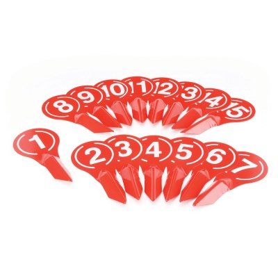 Large Throwing Marker 100mm, Numbered 1-15 - Set of 15