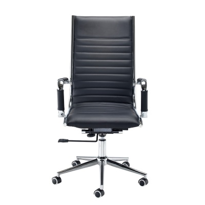 Bari High Back Executive Chair - Black Faux Leather