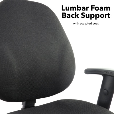 Bilbao Fabric Operators Chair with Lumbar Support