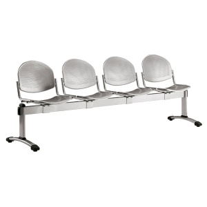 Dalby Metal Beam Seating - 4 Seater Flat Leg