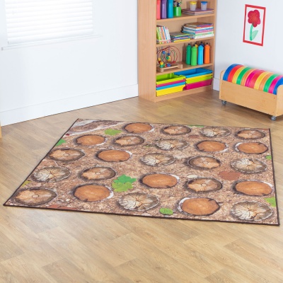 Natural World Woodland and Minibeasts Double Sided Carpet