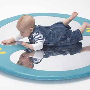 Baby Double Mirror Floor Pad - Blue