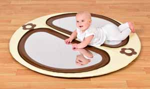 Baby Double Mirror Floor Pad - Natural