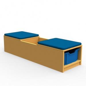 ''Curve'' Book Seat Storage (1 Tray High)