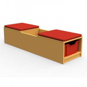 ''Curve'' Book Seat Storage (1 Tray High)