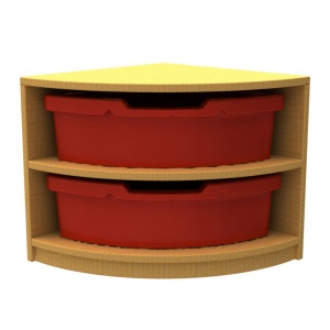 ''Curve'' Quarter Corner Storage  (2 Trays High)