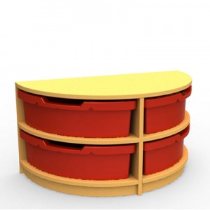 ''Curve'' Half-Moon Storage (2 Trays High)