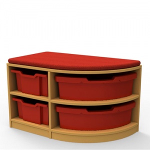 ''Curve'' Right-Hand Corner Storage (2 Trays High)