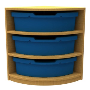 ''Curve'' Quarter Corner Storage (3 Trays High)