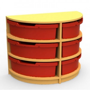 ''Curve'' Half-Moon Storage (3 Trays High)