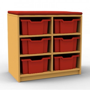 ''Curve'' Double Column Storage (3 Trays High)