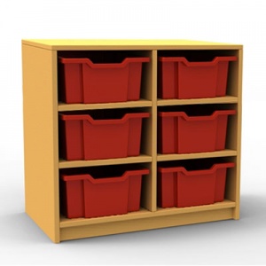 ''Curve'' Double Column Storage (3 Trays High)