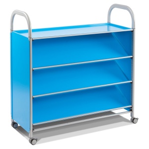 Callero Tilted Book Shelf Trolley