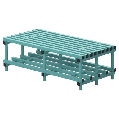 Vendiplas Plastic Wetroom Double Sided Bench