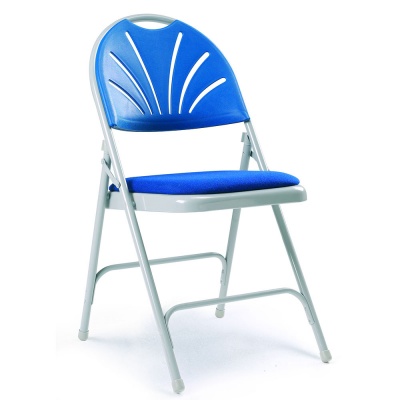 2600 Fan-Back Folding Chair + Seat Pad