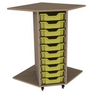 PSU10 10 Tray School Corner Storage