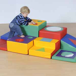 Children's Soft Blocks Discovery Trail - Multicolour