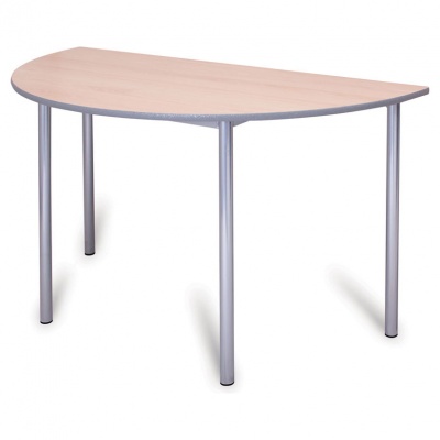 Advanced Premium Round Leg Half-Round School Table