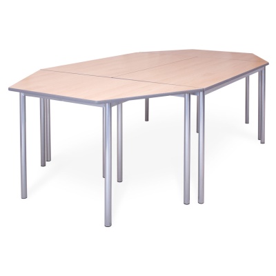 Advanced Premium Round Leg Trapezoidal School Table