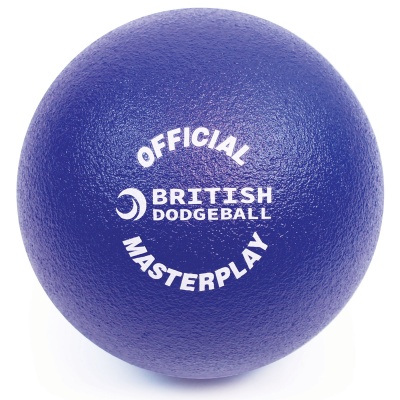 British Dodgeball Masterplay Dodgeball Senior, Blue, Dia. 17cm, 40Kg/M3