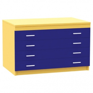 A1 Paper Storage (4 Coloured Drawers)