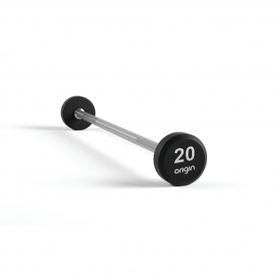 Origin RB3 Rubber Barbell Set Light (7.5Kg, 10Kg, 12.5Kg, 15Kg, 20Kg)