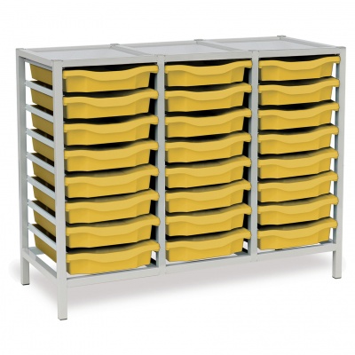 Monarch 24 Single Tray Unit with Metal Top (Light Grey)