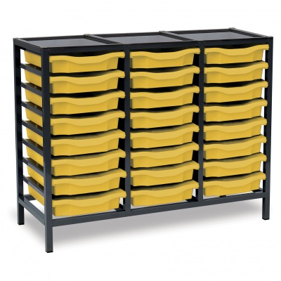 Monarch 24 Single Tray Unit with Metal Top (Dark Grey)