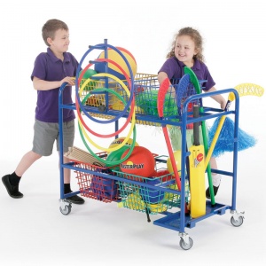 School Sports Mobile Basket Trolley