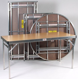 Easylift Semi-Circular Lightweight Folding Table