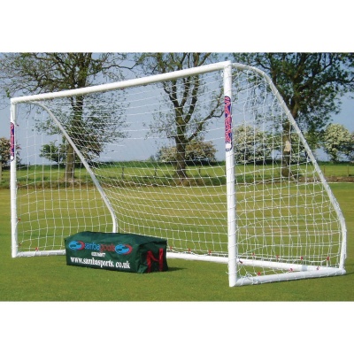 Spare Net For Football Goal, 0-1.25m Runback White, 3.66 x 1.83m
