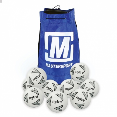 Mitre® Impel Football - White - Bag Of 10