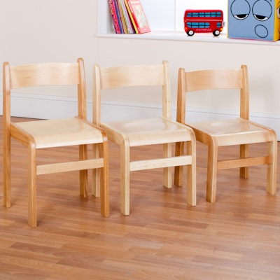 Tuf Class Wooden Chair Natural(Pack of 2)