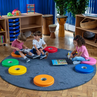 12 Bi-Colour Donut Cushions