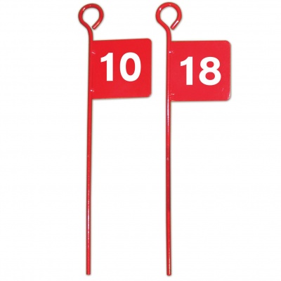 Metal Golf Flags Numbered 10-18