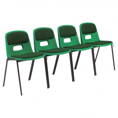 Remploy GH20 School Hall Linking Chair + Seat & Back Pad