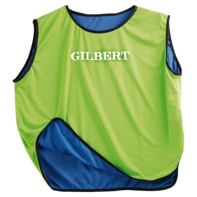 Gilbert Reversible Bib, Blue / Green