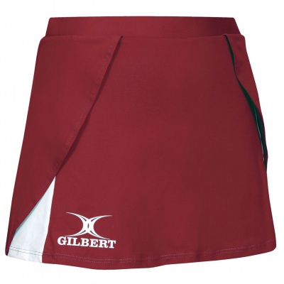 Gilbert Helix Netball Skirt - Red