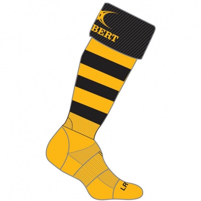 Gilbert Kryten II Rugby Socks - Amber/Black