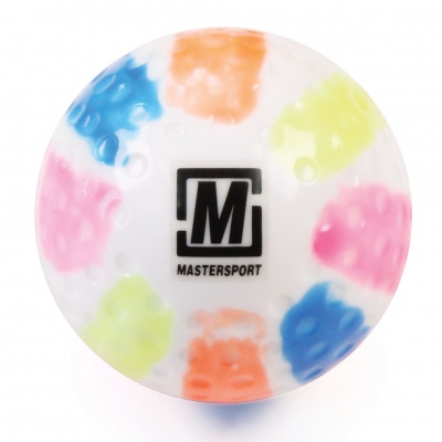 Mastersport Dimple Hockey Ball - Rainbow
