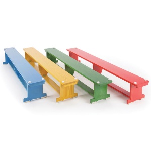 ActivBench Coloured Wooden Gym Bench (Pack of 4)