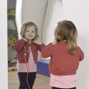 Children's Rectangular Plastic Safety Mirror